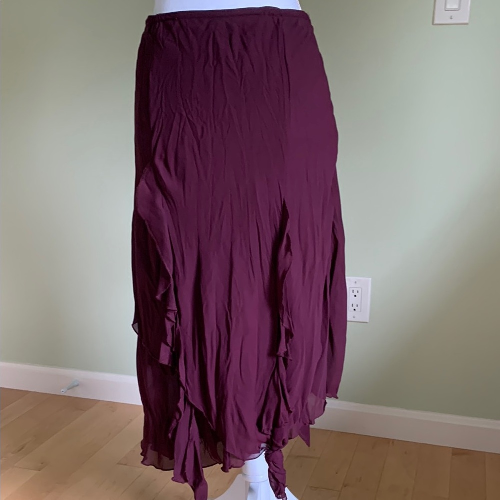 Elegant Burgundy Women's Skirt